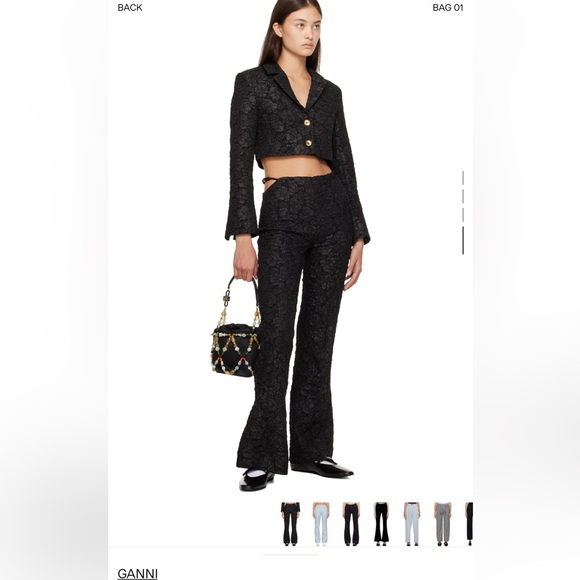 ganni jacquard trousers - Picture 4 of 4